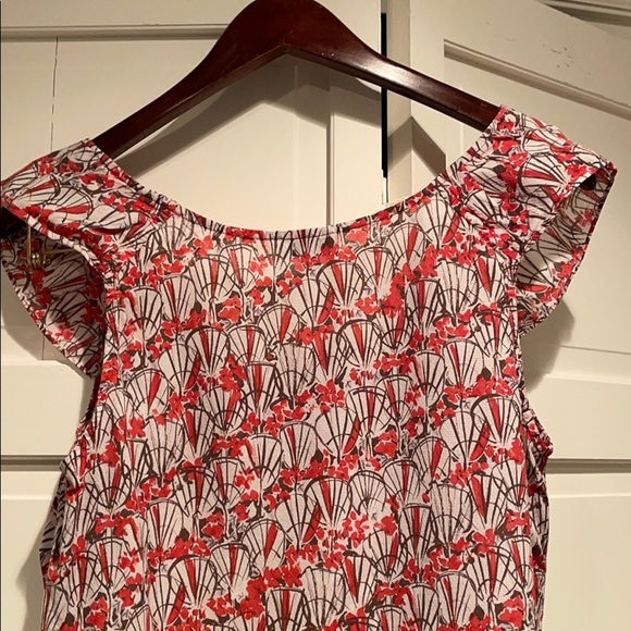 Anthro Ruffled Neckline Blouse - Picture 6 of 9